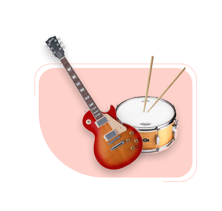 gitar ve davul görseli